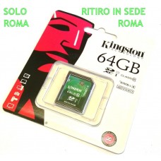 KINGSTON SDXC SECURE DIGITAL 64GB classe 10 GENUINE 30MB/s*R
