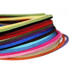 5 CORDINE CORDA ALCANTARA NASTRO CIONDOLO PENDENTE 3mm VARI COLORI 