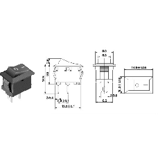 RICAMBI ELECCTRONICA MINI INTERRUTTORE SWITCH ON OFF