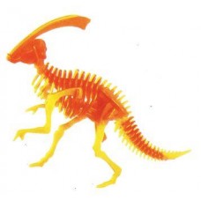 PUZZLE DINOSAURO 3D FOSFORESCENTE Parasaurolophus COLORE VERDE 39 PEZZI