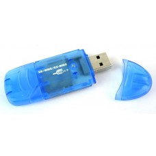 MINI LETTORE DI MEMORIE CARD USB 2.0 SD-SDHC-SDXC  MINI MEMORY CARD READER