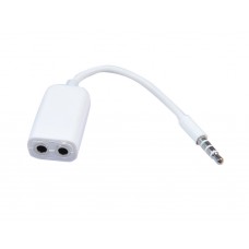 CAVO SDOPPIATORE-SPLITTER AURICOLARE COMPATIBILE IPOD IPHONE JACK 3,5 MM MP3