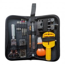 KIT 13 PZ ACCESSORI RIPARAZIONE PER OROLOGI OROLOGIAIO BATTERIA CINTURINO DELUX GIALLO