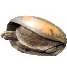 UOVO DI TARTARUGA DRAGO IN PIETRA E RESINA ARTIGIANAL