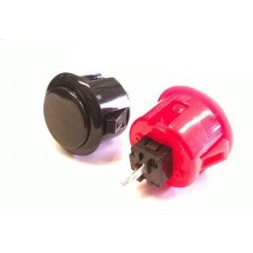 COPPIA PULSANTI ORIGINALI QANBA ROSSI O NERI;QANBA 30MM PUSHBUTTON RED/BLACK
