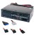 PANNELLO MULTIFUNZIONALE 5,25" ALL IN 1 CON 2 PORTE USB 3.0 C/R DC-12V5V CF SD TF M2 XD MS M2 SIM E-SATA E MIC&CUFFIE 527