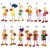 CALAMITA MAGNETE FRIGO RESINA SEGNI ZODIACO CUORE ;FRIDGE MAGNETS KIDS ZODIAC