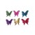SET DI 12 FARFALLE  COLORATISSIME PIUME CALAMITATE ARTIGIANALI DECORATIVE ADDOBBI 