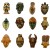 Calamita Magnete Frigo Fridge Magnets  MASCHERA AFRICANA ANTICA