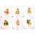 Calamita Magnete Frigo Fridge Magnets  MUCCA NATALIZIA
