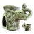 ELEFANTE PORTAFORTUNA BRUCIA ESSENZE IN CERAMICA ARTIGIANALE GREEN NATURE