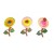 CALAMITA MAGNETE IN PLASTICA COCCINELLA SU GIRASOLE;FRIDGE MAGNET SUNFLOWER