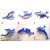 Calamita Magnete Frigo  Fridge Magnets dolphin  DELFINO DOPPIO 