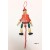 BURATTINO PICCOLO IN LEGNO E SPAGO PINOCCHIO IDEA REGALO BOMBONIERA DA 13cm CIRCA
