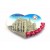 Calamita Magnete Souvenir Cuore Milano Duomo . Souvenir fridge magnets Italy