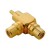 ADATTATORE 1 RCA M / 2 * RCA F A FORMA "F"