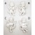 Calamita da Frigo Magnete Resina"SWEET ANGELS"ANGELI BIANCHI 3 ;Fridge Magnet Souvenir 