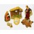 IDEA REGALO PRESEPIO PRESEPE NATALE 6 COMPONENTI RESINA CHRISTMAS CRIB