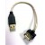 MINI CAVO USB 2.0 TIPO A MASCHIO - 90° FEMMINA 26cm