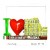 12 x Calamita Frigo Magnete Resina "ROMA I LOVE COLOSSEO " Fridge Magnet  From Italy
