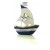 MODELLINO BARCA LEGNO CON VELA A  LAMIERA WINDSERFING