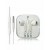 CUFFIE AURICOLARI CON MICROFONO UNIVERSALI BIANCHE JACK 3.5mm 