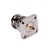 CONNETTORE COASSIALE BNC MASCHIO A FLANGIA aPANNELLO 4 FORI  BULKHEAD 