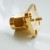 CONNETTORE COASSIALE SMA MASCHIO FLANGIA PANNELLO 4 FORI BULKHEAD