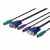 Cavo  Per KVM VGA(14PIN) PS2 tastiera/mouse M/F 5 metri