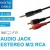 CAVO AUDIO ADATTATORE JACK AUX TO RCA 1,5MT  