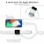 CARICABATTERIE Cavo 2 in 1 USB Qi stazione di ricarica senza fili per iPhone iWatch
