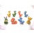 IDEA REGALO BOMBONIERE BATTESIMO COMUNIONE 50 ANIMALI IN RESINA CROMATI 