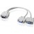 Cavo Splitter Vga Sdoppiatore Vga Maschio To Vga 2 Femmine da 27cm