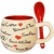 Tazza Tazzina da Caffe' con il cucchiaino Souvenir Ricordi Roma 4822