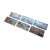 Set 6 Calamita Magnete Frigorifero Fridge Magnets Print Stampe 3D a Rilievo Effetto Riflesso Luce Con Filamento Argenteo ed Oro