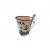 TAZZA PICCOLA CON CUCCHIAIO ROMA BASE QUADRATA ARROTONDATA  5685