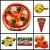 COMPOSIZIONE "21W" - 6 PEZZI DI CALAMITE MAGNETI PER FRIGO SOUVENIR "FOOD EXCELLENCE" ITALIA 