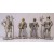 SOLDATO CAVALIERE MEDIEVALE SOLDATINI 1pz in Resina H:18cm ORO GRIGIO