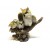 FAMIGLIA GUFETTI BOMBONIERA STATUETTA RESINA GUFO OWL PORTAFORTUNA  H:22Cm