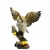 SPLENDIDO  GUFETTO BOMBONIERA STATUETTA RESINA GUFO SU RAMO OWL PORTAFORTUNA  H:20Cm