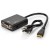Cavo CONVERTITORE AUDIO VIDEO DIGITALE ANALOGICO DA MINI HDMI A VGA + AUDIO JACK OUTPUT HDMI Mini male to VGA Female Video Converter Adapter Cable with Audio interface