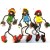Calamita Magnete Frigo  Fridge Magnets Jamaican JAMAICANO A FILO RASTA STYLE
