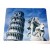 SOUVENIR ITALY TAPPETINO MOUSE PAD PISA IN GOMMA CON SUPERFICIE TELATA 22-18
