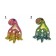 CALAMITA MAGNETE FRIGO RESINA POLIPO BRILLANTINI;FRIDGE MAGNETS OCTOPUS