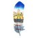 Calamita da Frigo Magnete Resina"ROMA P. SPAGNA PIUMA"Fridge Magnet Souvenir