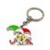 SOUVENIR FROM ITALY " PORTACHIAVE KEYCHAIN TONDO DADO GIREVOLE VATICANO " 