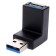 Adattatore USB 3.0/2.0 Tipo A Maschio / Tipo A Femmina Angolato 90°