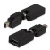 ADATTATORE USB 2.0 AF/MINI USB 5P M 360 GRADI