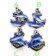 Calamita da Frigo Magnete Resina"ANCORA CON DELFINI"Fridge Magnet Souvenir