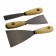SET 3 SPATOLE STUCCO FILLER MANICO LEGNO 25-50-70 MM WOODEN SCRAPERS 